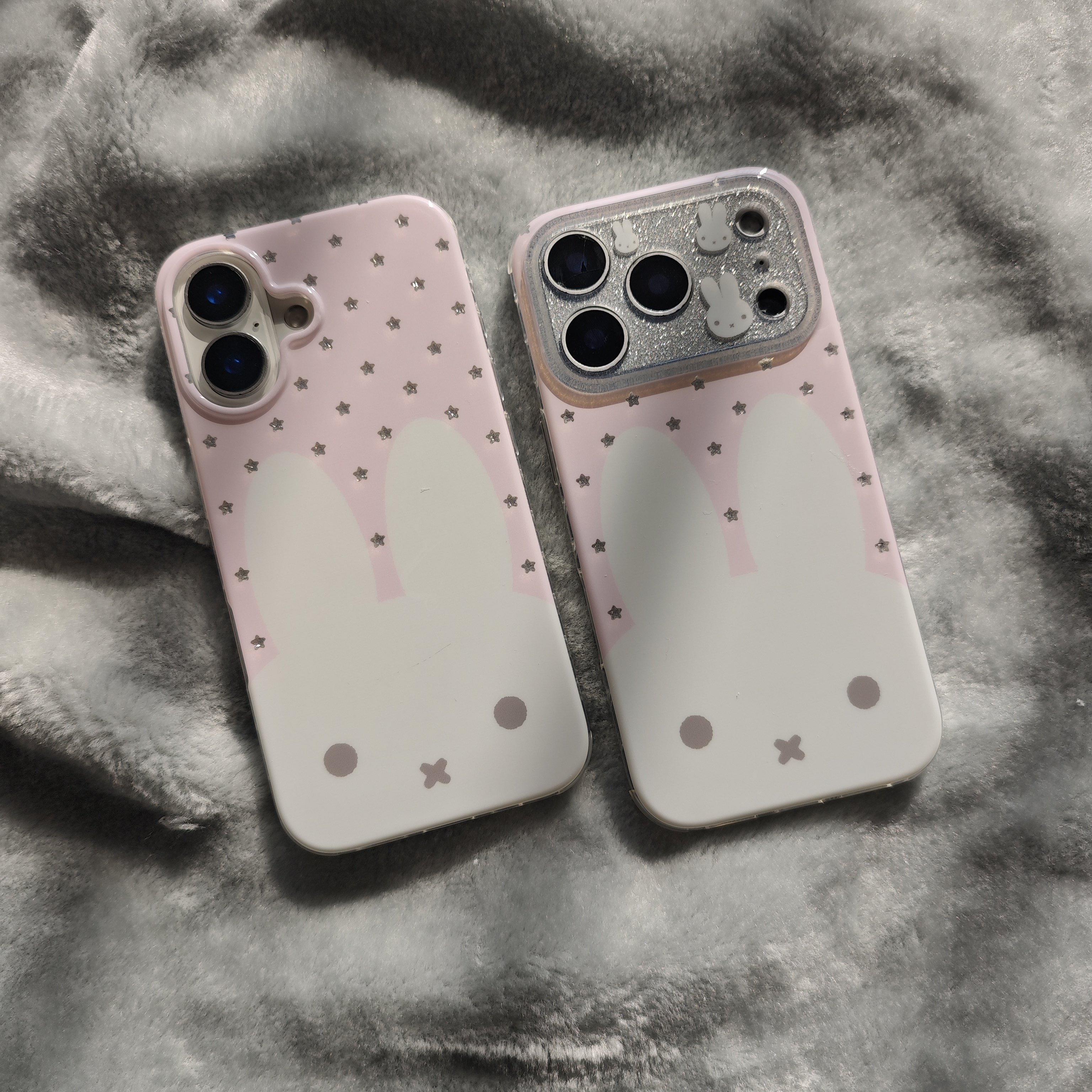 IMD卡通可爱闪粉粉色五角星米菲兔手机壳适用iphone17promax个性防摔苹果16亮面15趣味创意14少女心13简约新,3C数码配件,手机保护套/壳,淘宝优惠券,粉丝福利购,淘宝优惠卷