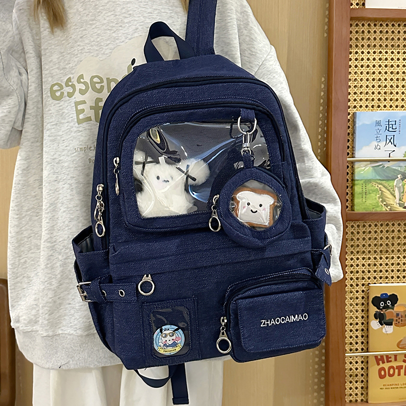 2025新款牛仔痛包双肩背包