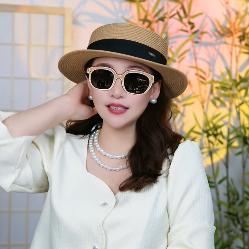 帽子女草帽防晒遮阳帽休闲帽女图片