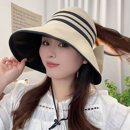 2026新款渔夫帽黑胶遮阳帽休闲帽