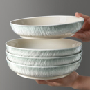 釉下彩深盘陶瓷盘子菜盘家用2025新款 碗碟餐具高级感好看炒菜碟子