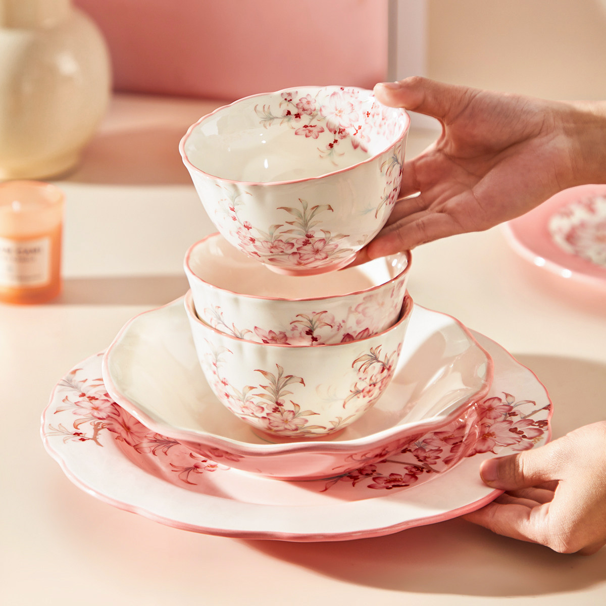 墨色原创新中式国风餐具吃饭碗