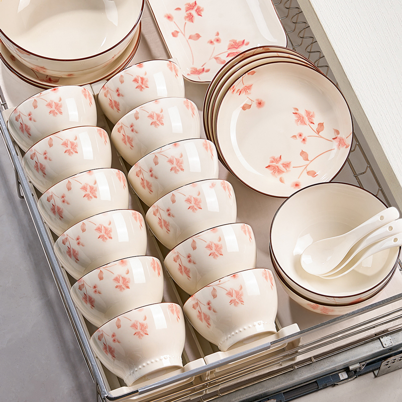 釉下彩碗碟套装家用陶瓷