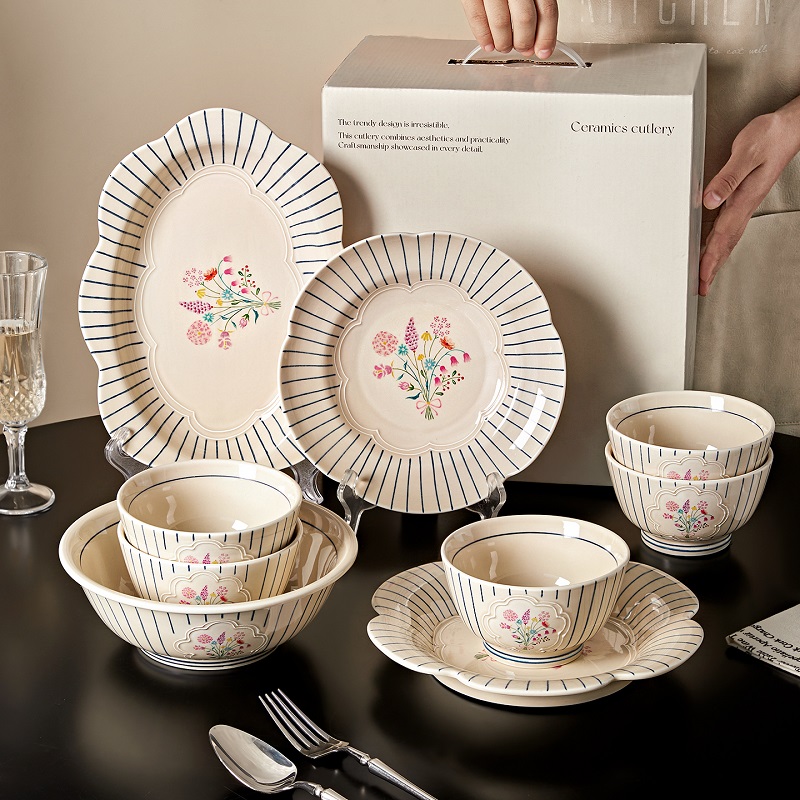 法式餐具套装碗碟家用2025新款