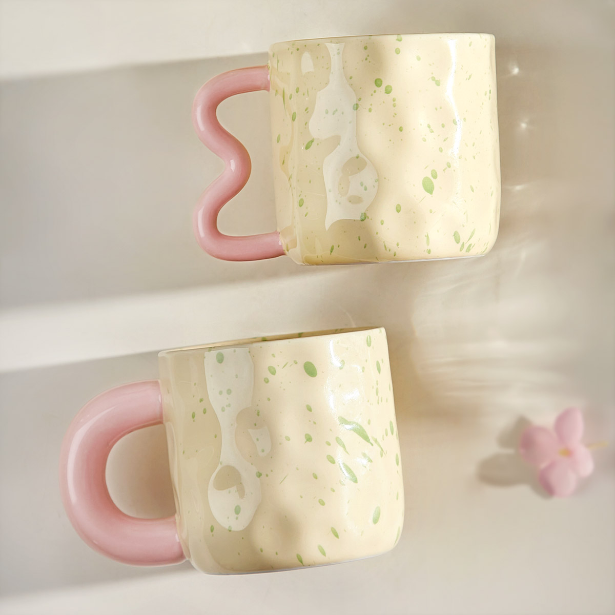 陶瓷马克杯高颜值喝水杯家用杯子女生办公室咖啡杯高级感小众茶杯,餐饮具,马克杯,淘宝优惠券,粉丝福利购,淘宝优惠卷