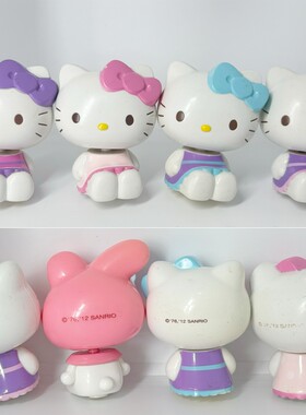 中古绝版晃晃脑袋正版散货KT猫 hellokitty 公仔人偶手办模型摆件