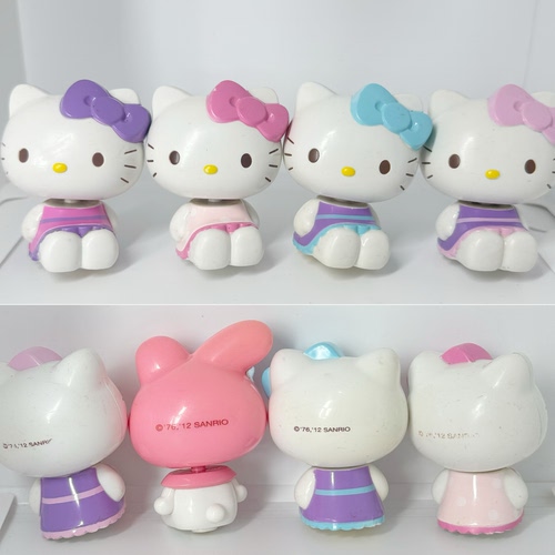 中古绝版晃晃脑袋正版散货KT猫 hellokitty 公仔人偶手办模型摆件