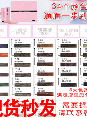 帕拉PALA日系小红书冷雾魔感玫瑰暖雾抖音歌染膏一步到位无须漂发