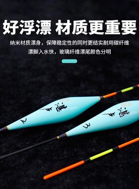 化氏湛卢化绍新浮漂纳米浮标综合混养鲫鲤鱼黑坑野钓鲢鳙加粗立漂
