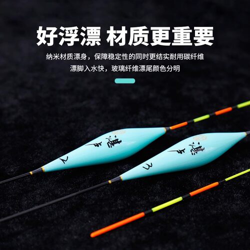 化氏湛卢化绍新浮漂纳米浮标综合混养鲫鲤鱼黑坑野钓鲢鳙加粗立漂