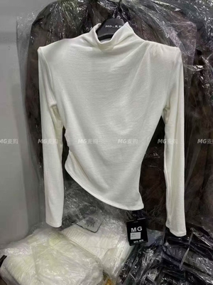 2025新款秋冬设计感半高领不规则垫肩修身显瘦加绒 长袖打底衫女