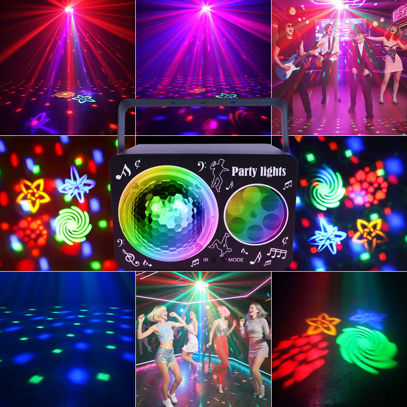 5V图案魔球KTV包房声控闪光舞台灯酒吧氛围家用爆闪频闪灯氛围灯