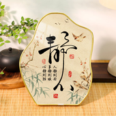 静心情绪稳定小摆件床头柜摆台办公室神器轻奢好好说话 桌面字画