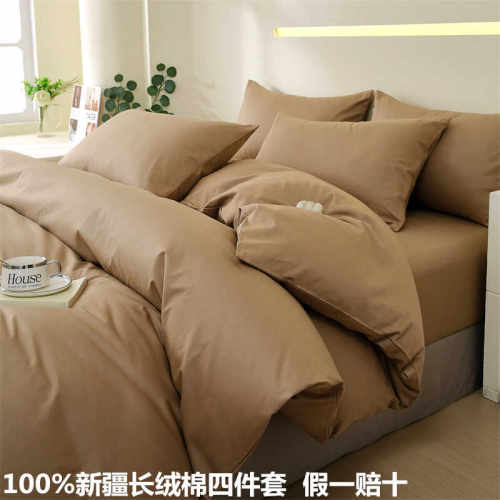 100%新疆长绒棉四件套全棉纯棉