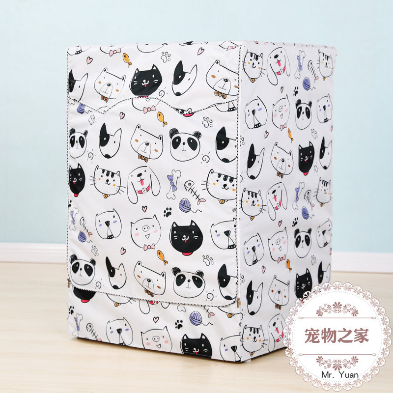 西门子三星海尔小天鹅LG博世美的三洋滚筒印花洗衣机罩防水防晒套