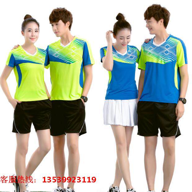 brand Quick-drying Athletic Wear suit Thin section men and women Collarless Short sleeved Jersey nothing logo T-shirt Custom printingin the Sports/Yoga/Fitness/Fans supplies , Badminton , Badminton clothing  category - from Buy2taobao.com to provide professional Taobao agent buy service