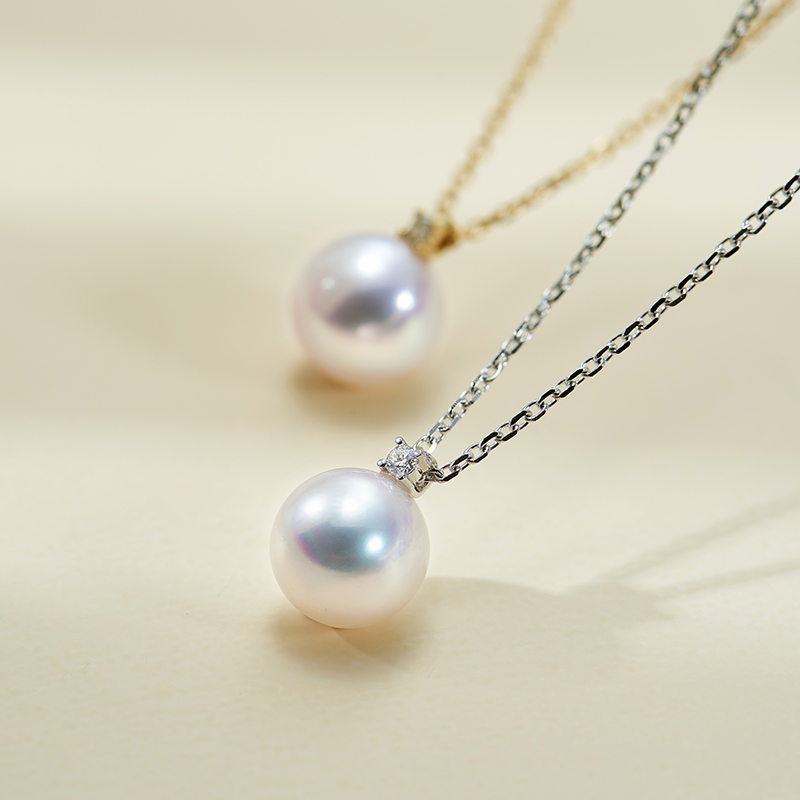 18k金海水珍珠正圆王妃同款项链