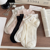 可爱袜子女短袜纯棉夏季 透气短筒可爱卡通夏天ins潮女生船袜 薄款