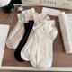 可爱袜子女短袜纯棉夏季 薄款 透气短筒可爱卡通夏天ins潮女生船袜
