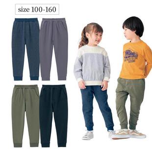 春秋卫裤 日单毛圈长裤 子宝宝纯棉休闲长裤 男女童运动裤 儿童束脚裤