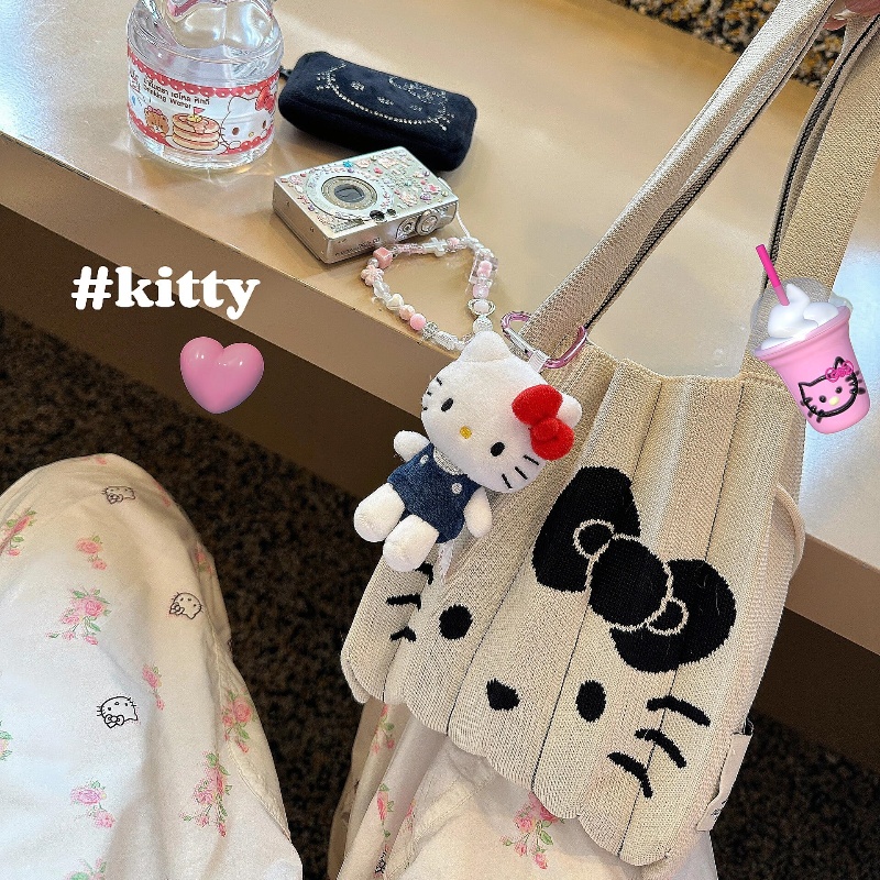 hellokitty褶皱包三丽鸥手提包