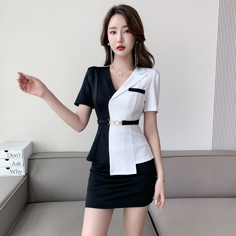 美容师工作服女高端气质酒店空姐制服养生馆足浴技师秋冬套装新款