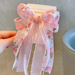 2026新款小清新儿童发夹宝宝发卡田园风女童头饰公主发饰飘带