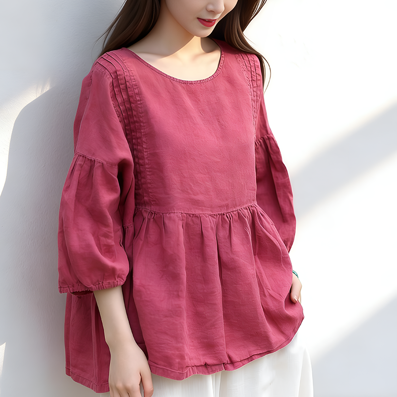 春季原创棉麻女装文艺复古新中式民族风砂洗做旧亚麻上衣宽松衬衫,女装/女士精品,衬衫,淘宝优惠券,粉丝福利购,淘宝优惠卷