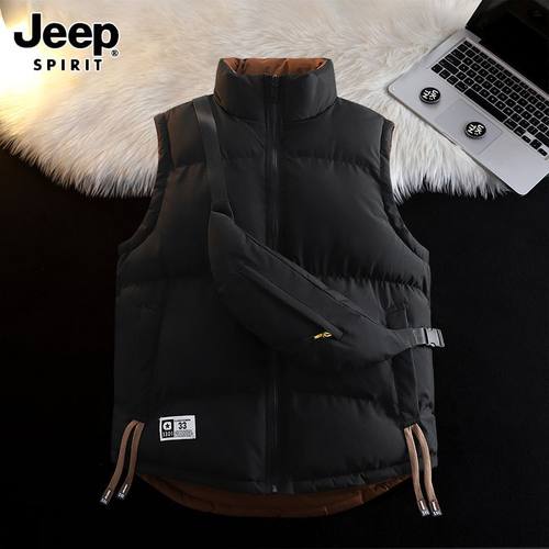 JEP吉普两面穿马甲男款冬