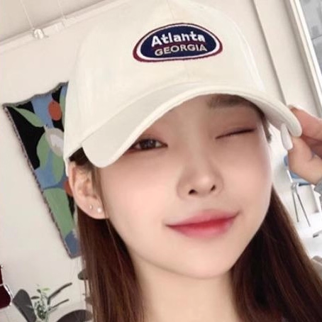 韩国圆标安可拉红棒球帽字母刺绣软顶遮休闲阳鸭舌帽子女景甜同款