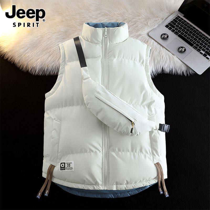 JEP吉普两面穿马甲男款冬