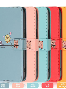 适用小米15t手机壳红米turbo4 note14翻盖note13卡通15c小米poco x7 m7pro x6 c75零钱包k70e插卡槽k60ultra