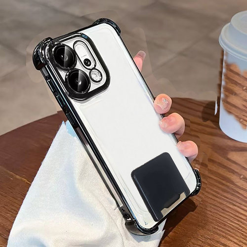 带支架适用OPPO A6国际A6pro手机壳A6X海外A6t A6i A6s A6X A6MAX A6plus A6GT防摔摄像头全包边框 透明