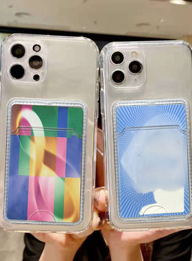 适用一加ACE6手机壳8T插卡10pro照片1+13r包oneplus12卡槽ACE5背夹ace3 15 9pro零钱卡片收纳nord ce4门禁卡R