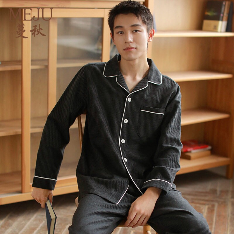 男女学生情侣睡衣绒布宽松简约