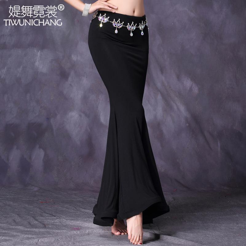 金航肚皮舞半下练装大摆830单裙鱼莫尾裙子代尔习服舞蹈服装身裙