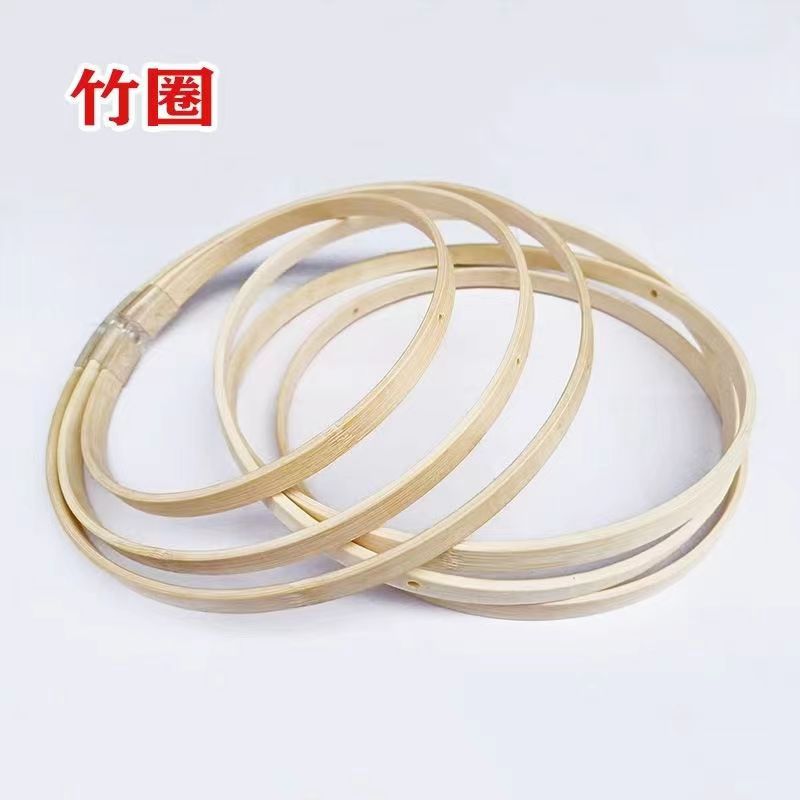 diy手工灯笼竹圈花灯木质