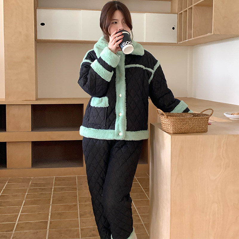 pink grape睡衣女士冬季三层夹棉加厚保暖珊瑚绒法兰绒家居服套装,女士内衣/男士内衣/家居服,睡衣/家居服套装,淘宝优惠券,粉丝福利购,淘宝优惠卷