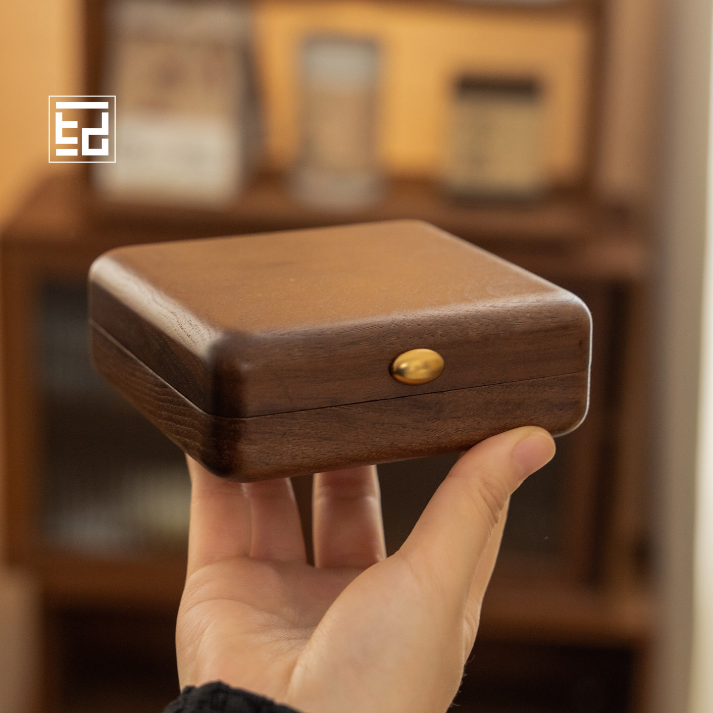 手镯盒单个黄金玉石翡翠镯子收纳盒黑胡桃木首饰盒高端礼盒包装盒