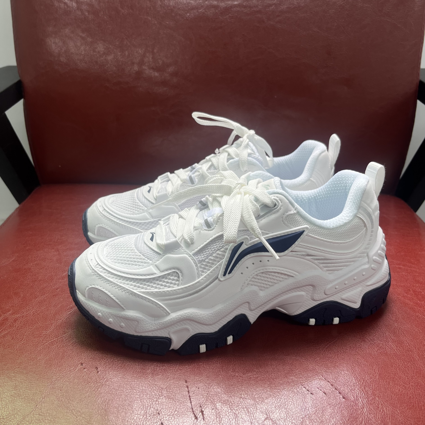 李宁红糖 |休闲鞋女鞋新款舒适复古老爹鞋厚底增高潮流跑步运动鞋