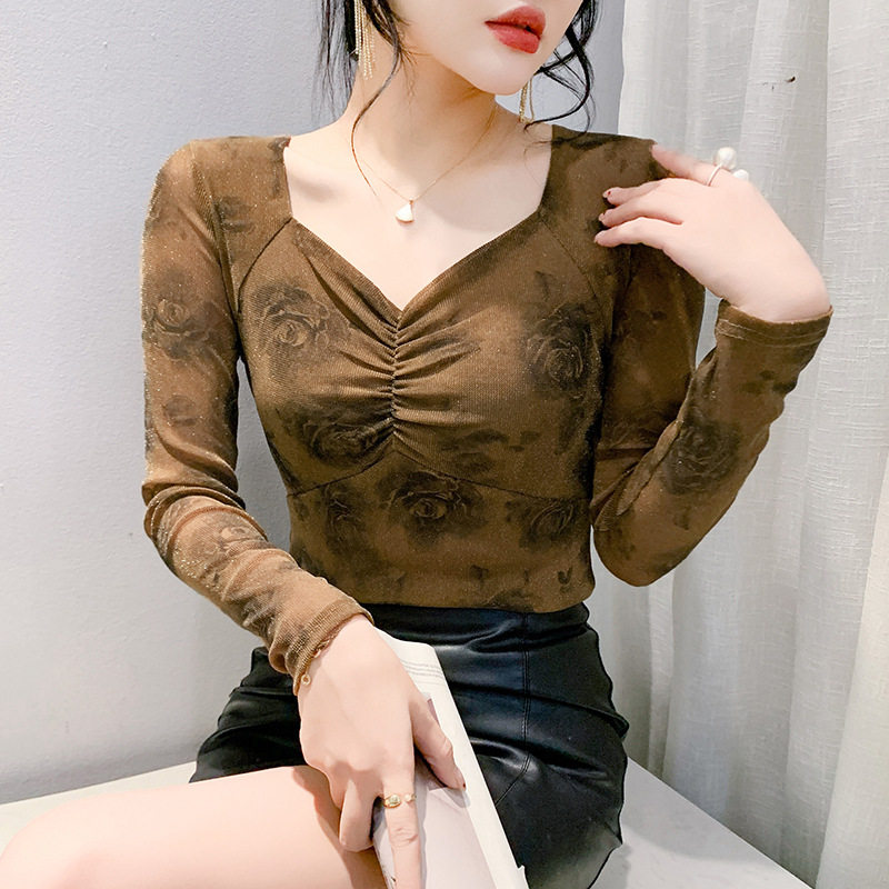 欧货秋季2024新款女装洋气v吊带/背心/T恤/打
