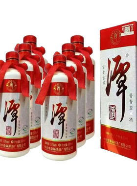 2025年潭酒富贵吉祥四川古蔺酱香型53度固态法白酒盒装整箱6瓶
