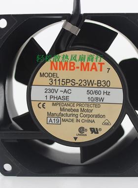 原装NMB-MAT 3115PS-23W-B30 8cm8038 230V铝框交流散热风扇