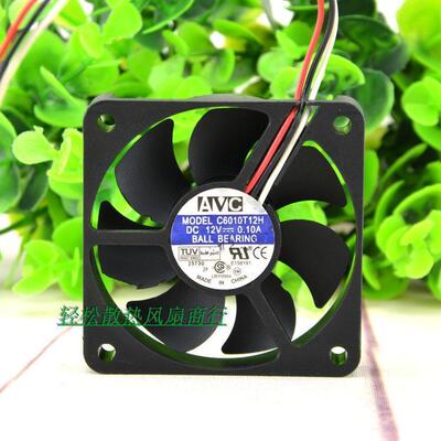 台湾AVC 6010 12V 0.1A C6010T12H 6cm CPU散热风扇 静音型
