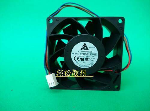 台达DELTA 8038 8厘米大风量四线PWM温控3线FFB0812SHE 12V0.87A