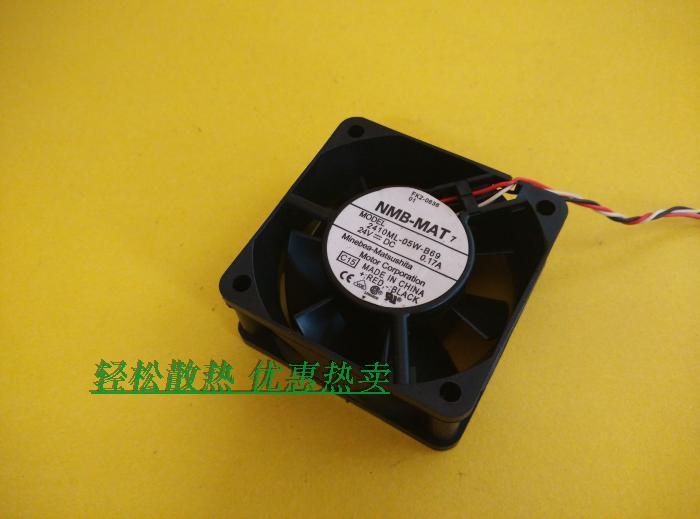 原装日本NMB 2410ML-05W-B69 6025 24V 0.17A 变频器散热滚珠风扇