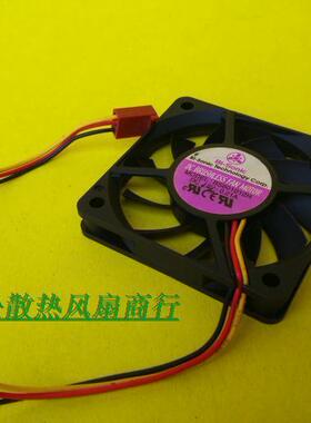百瑞Bi-Sonic BS601012H 12V0.21A 6CM 6010超薄CPU散热风扇 3针