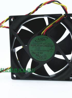ADDA 8020 12V 0.15A 8CM 8厘米 3线 机箱风扇 AD08012HX207600