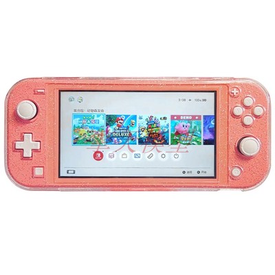 FOR任天堂新品SWITCH LITE闪光透明水晶壳 主机一体PC硬壳保护壳