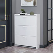 鞋 柜简约现代翻转式 架室外大容量收纳柜 窄翻斗鞋 经济型门口超薄款